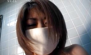 Sinful asian girlfriend Mina Yamada gives a blowjob to a guy she just met