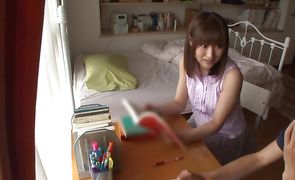 Passionate nipponese Yukiko Suo moans while being passionately spooned